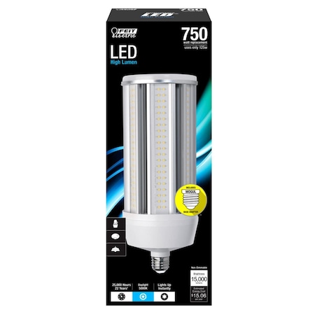 Happylight 750 watt Equivalence Cylinder E26 Medium LED Bulb, Natural Light HA3324586